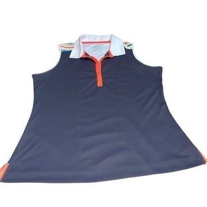 Slazenger Sleeveless Golf Shirt ~ multicolored ~ Large